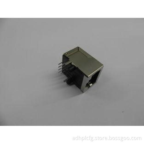 Single Port 10/100BASE RJ45 Ethernet Connector, Tab Down 10